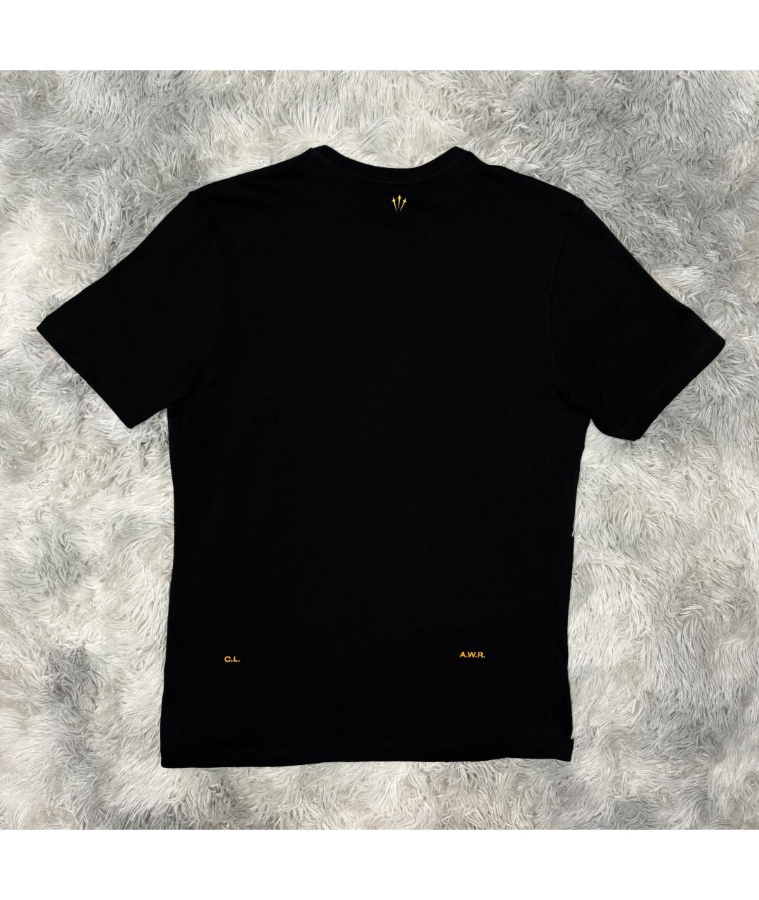 NIKE Черная хлопковая футболка, фото 2