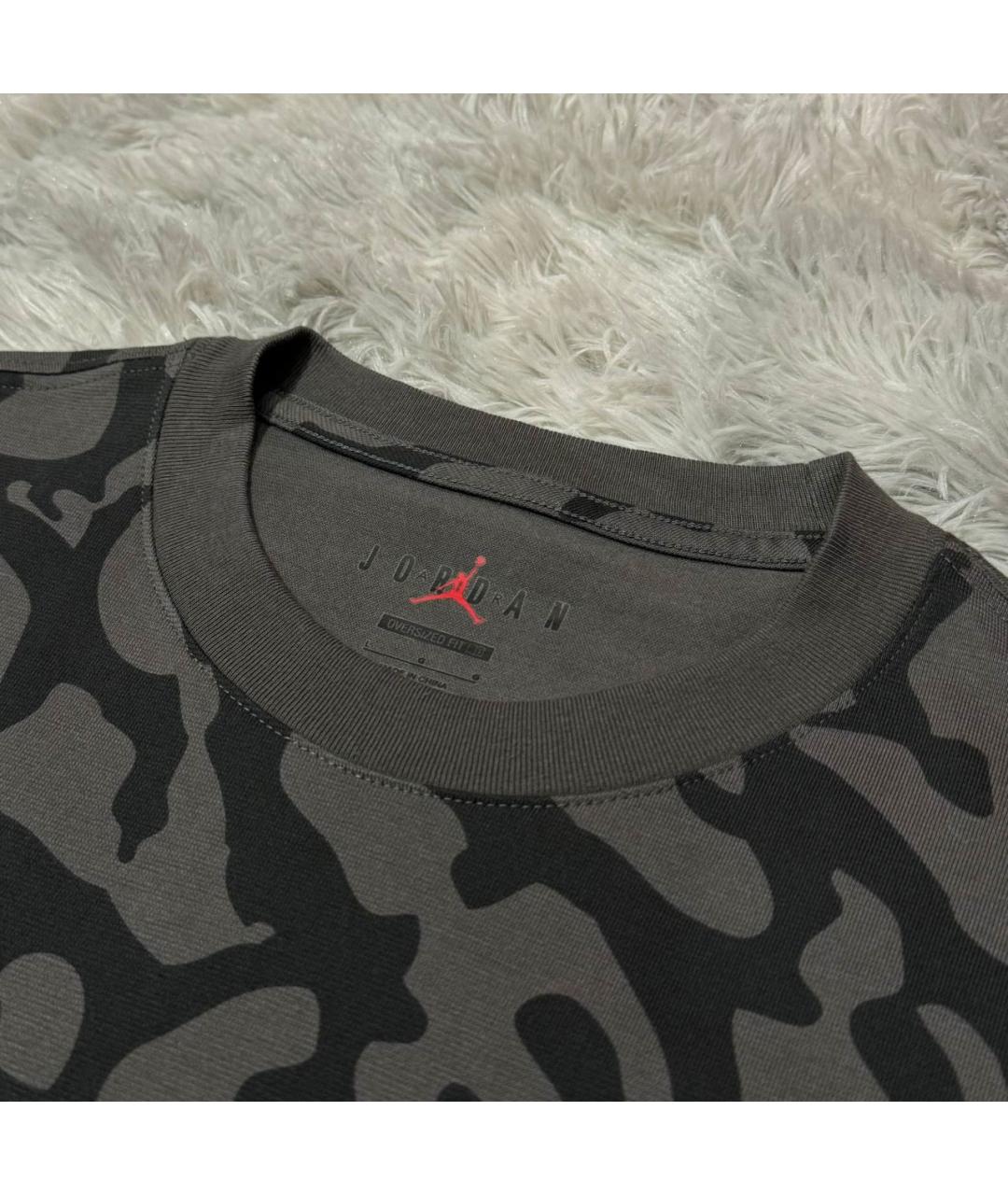JORDAN Черная хлопковая футболка, фото 3