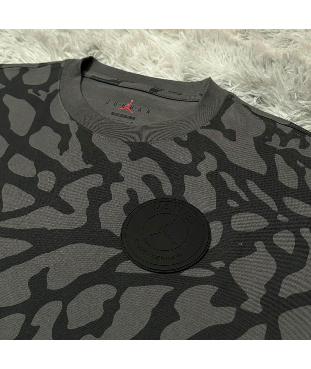 JORDAN Черная хлопковая футболка, фото 4