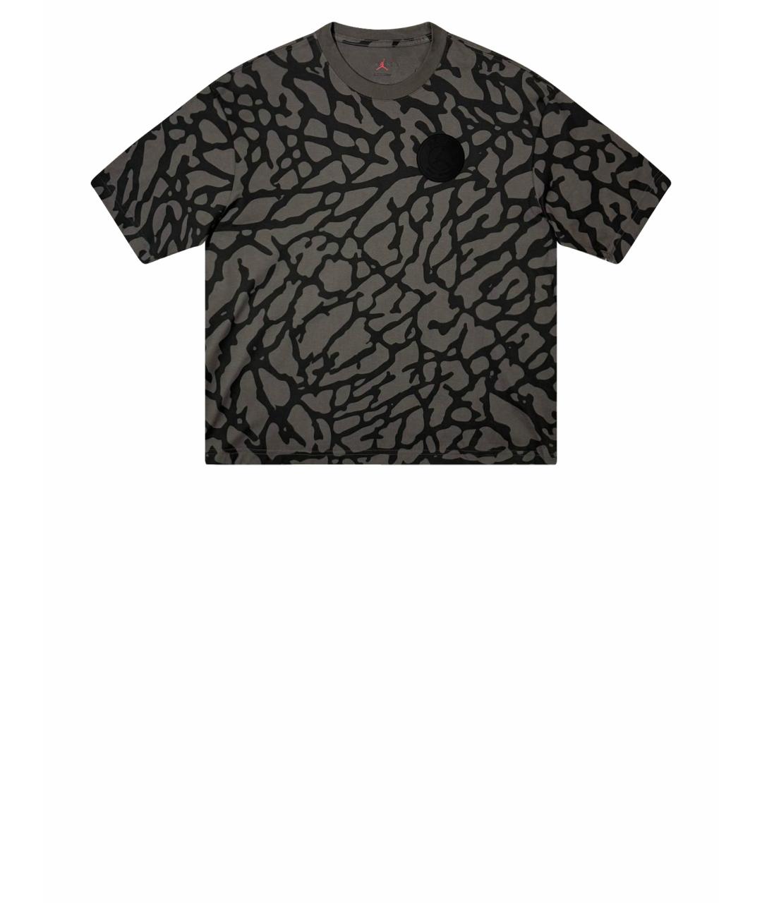 JORDAN Черная хлопковая футболка, фото 1