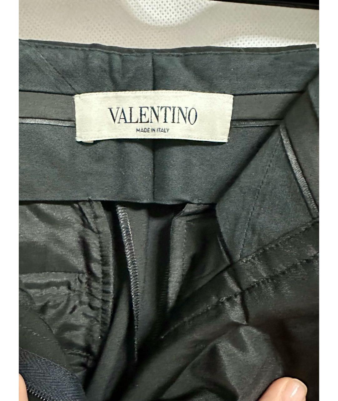 VALENTINO Черные шерстяные брюки узкие, фото 3