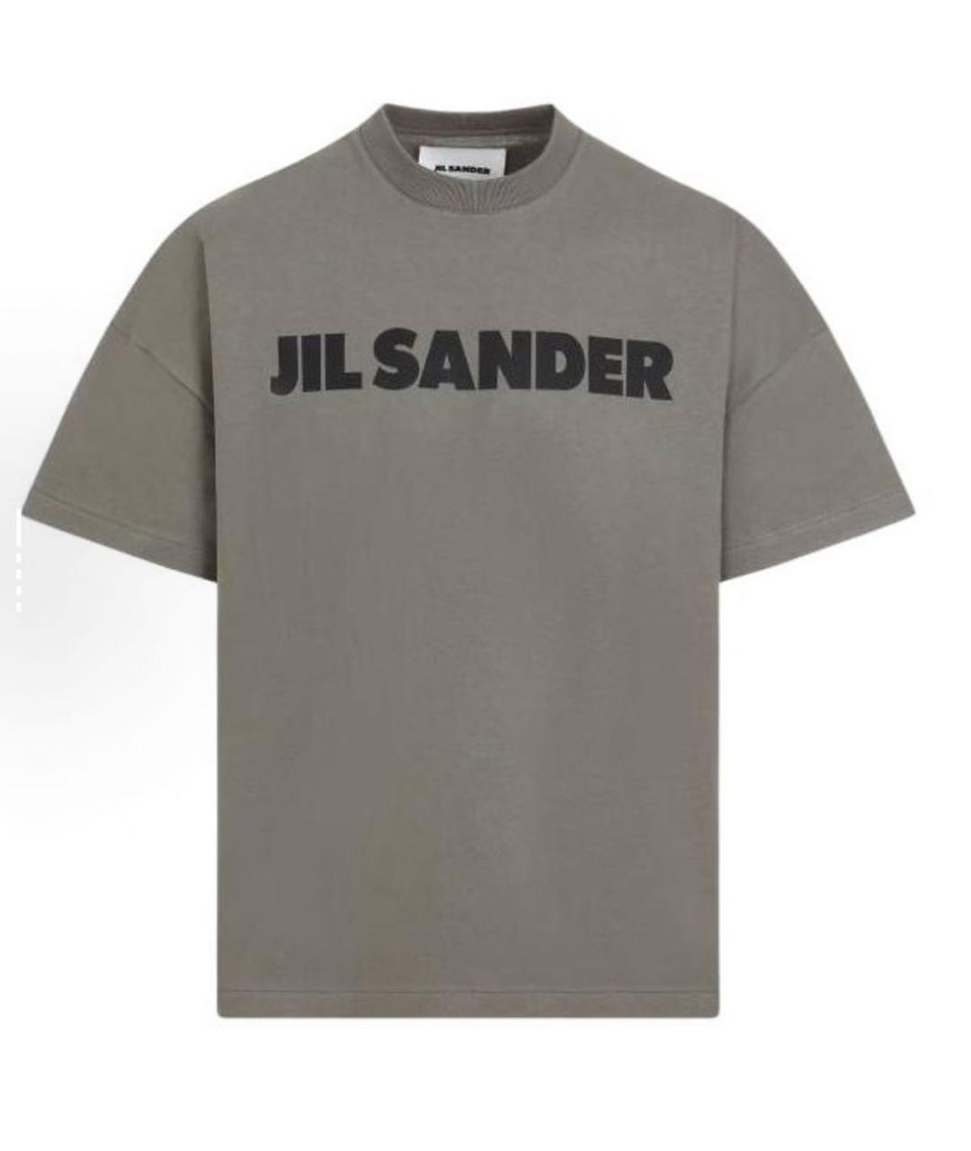 JIL SANDER Серая футболка, фото 2