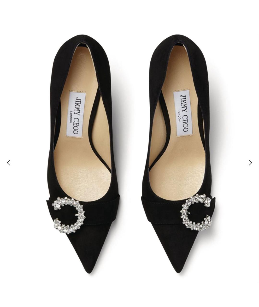 JIMMY CHOO Черные замшевые туфли, фото 7
