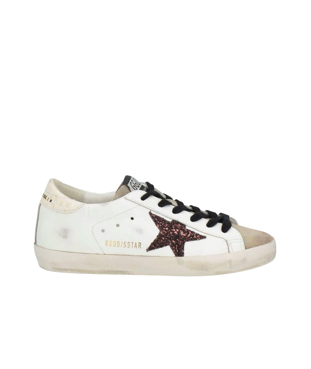 GOLDEN GOOSE DELUXE BRAND Белые кожаные кеды, фото 1