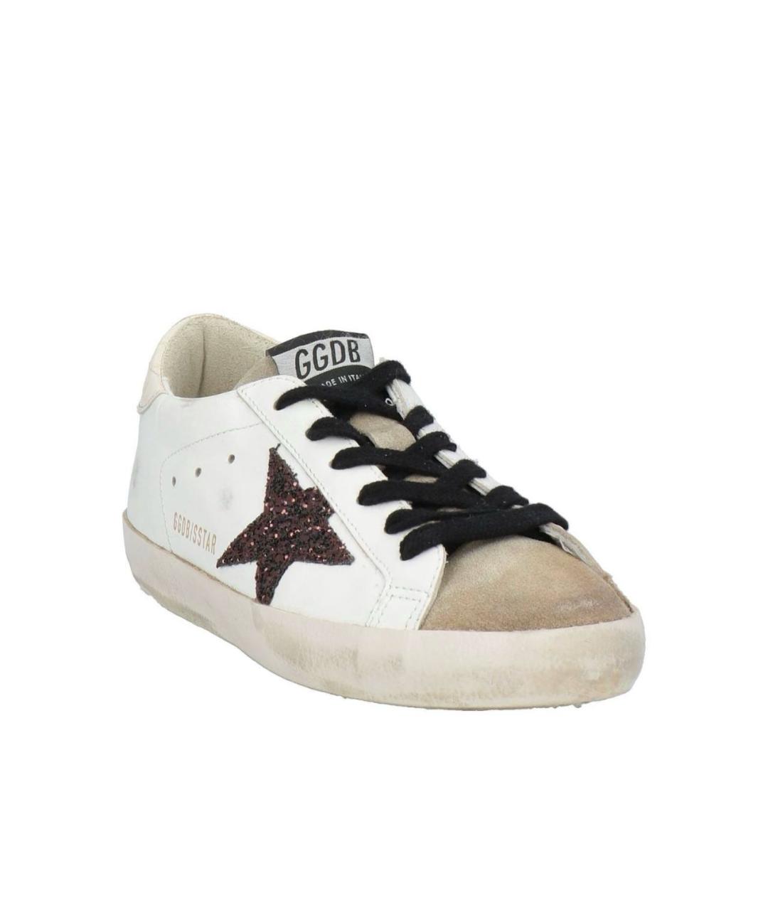 GOLDEN GOOSE DELUXE BRAND Белые кожаные кеды, фото 2