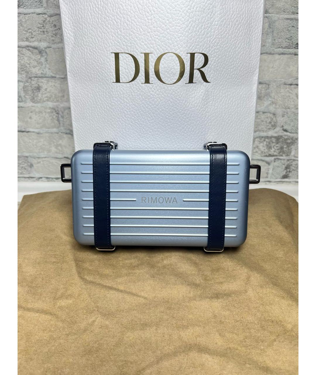CHRISTIAN DIOR Голубая сумка через плечо, фото 4