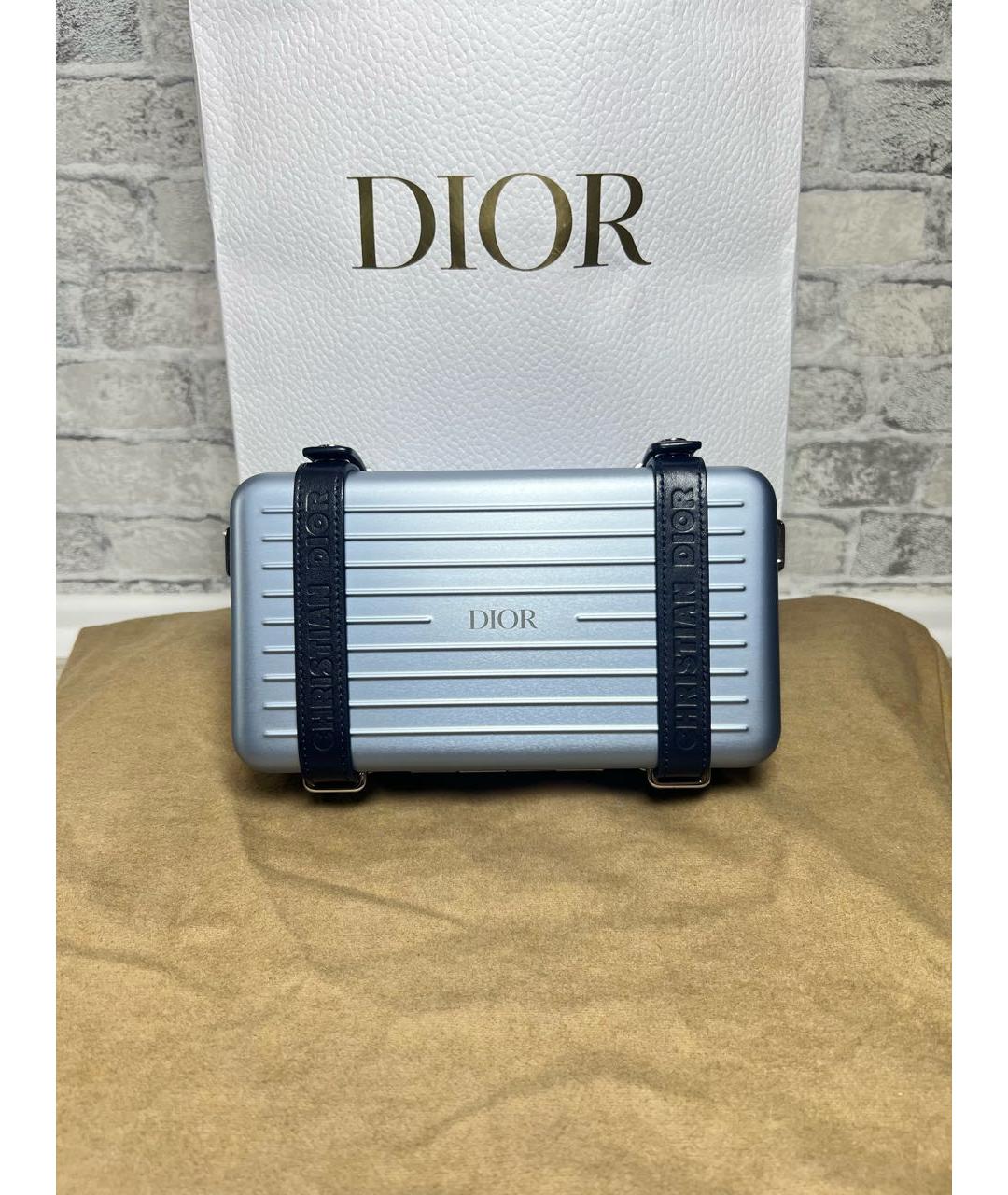 CHRISTIAN DIOR Голубая сумка через плечо, фото 9