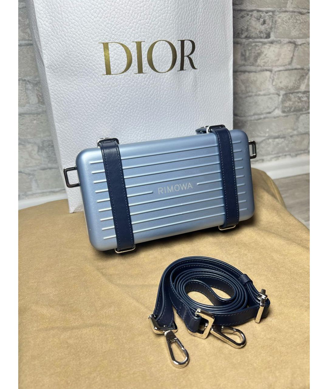 CHRISTIAN DIOR Голубая сумка через плечо, фото 6