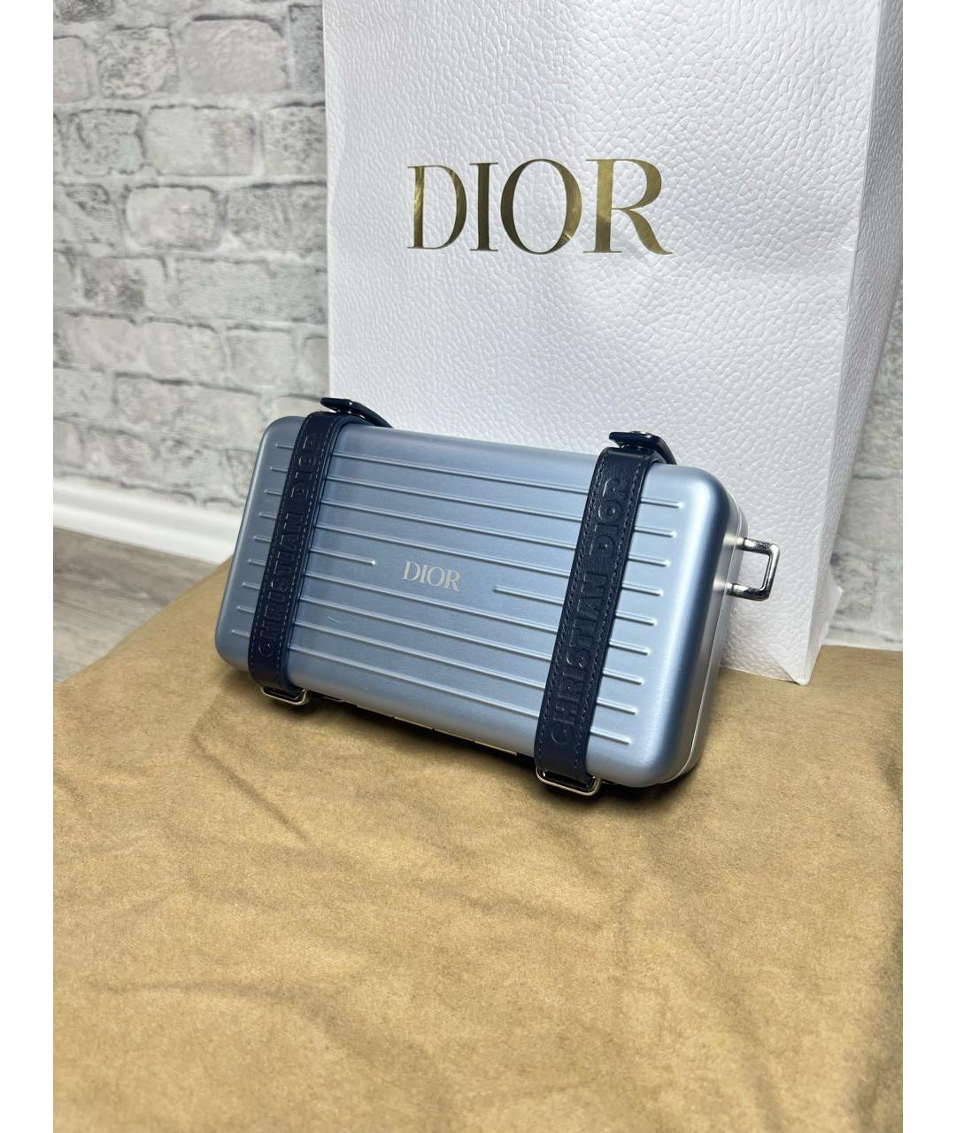 CHRISTIAN DIOR Голубая сумка через плечо, фото 2