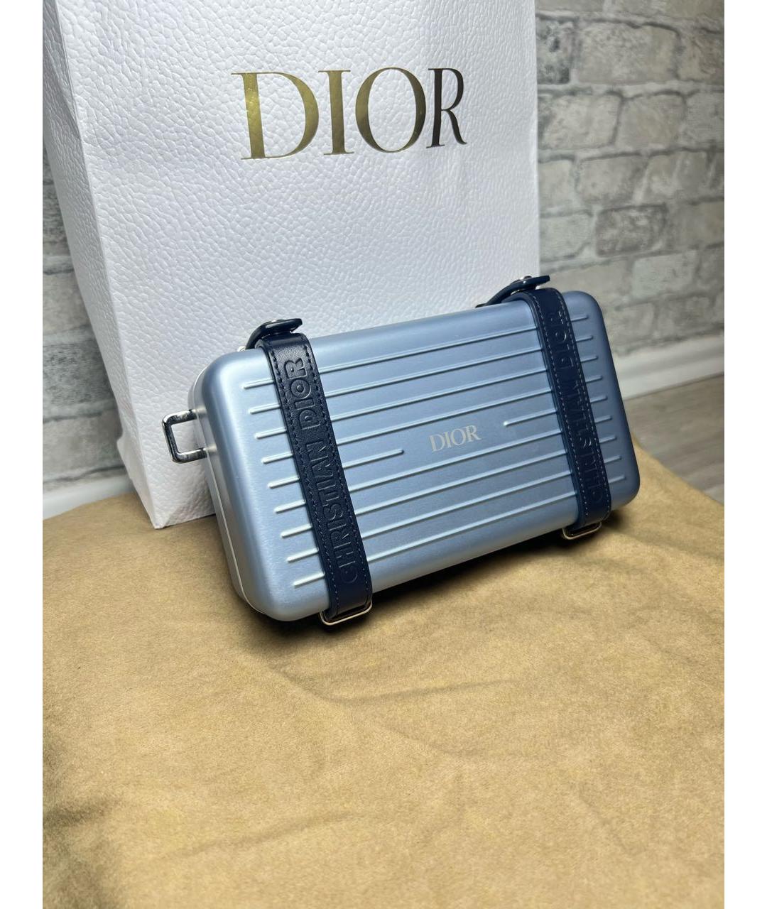 CHRISTIAN DIOR Голубая сумка через плечо, фото 3