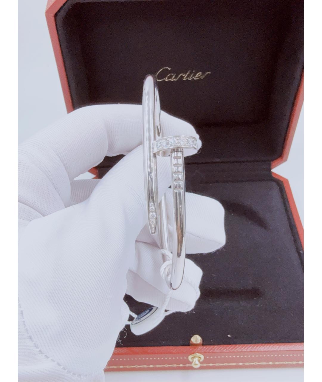 CARTIER Серебрянный браслет из белого золота, фото 3