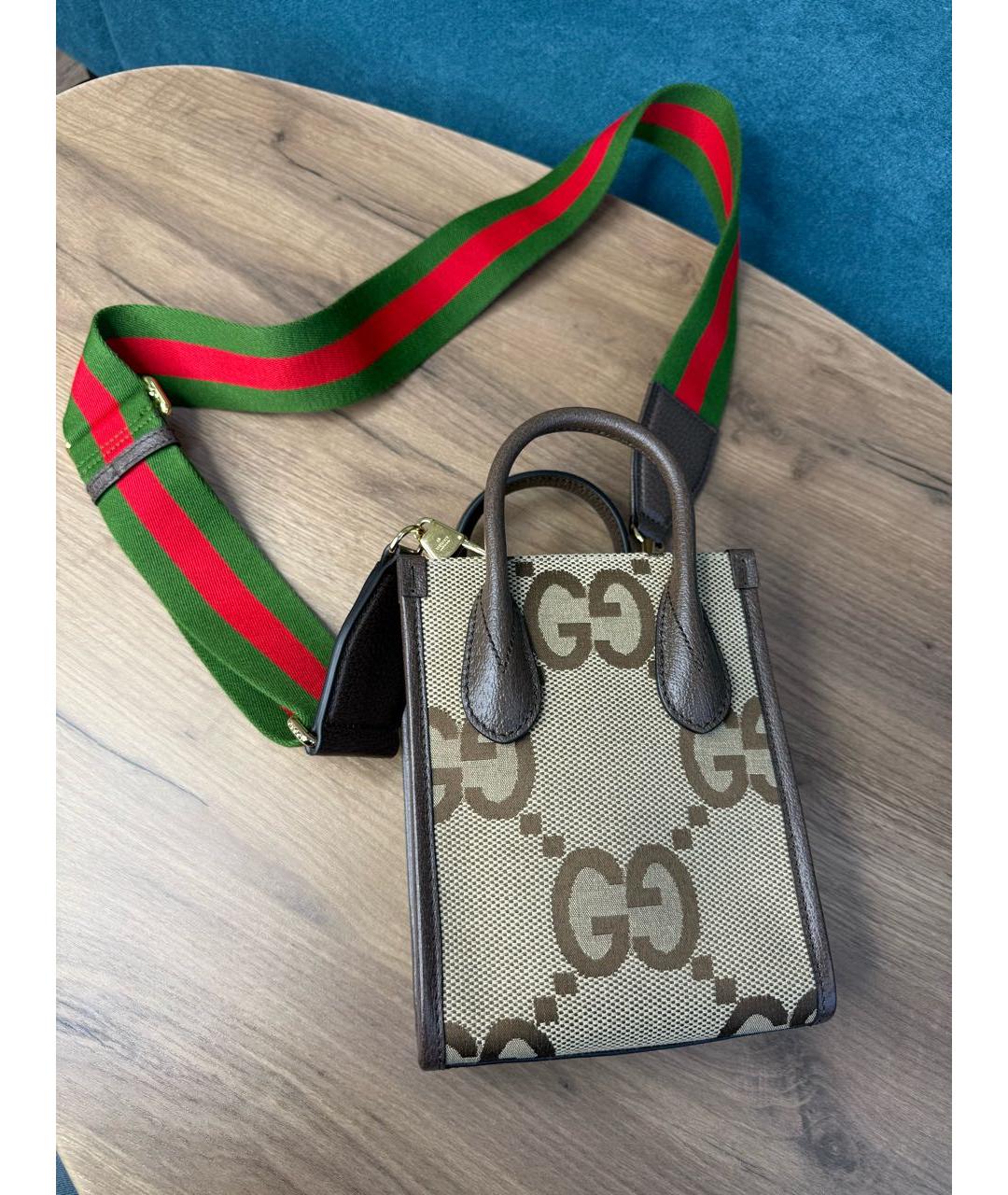 GUCCI Коричневая сумка через плечо, фото 3