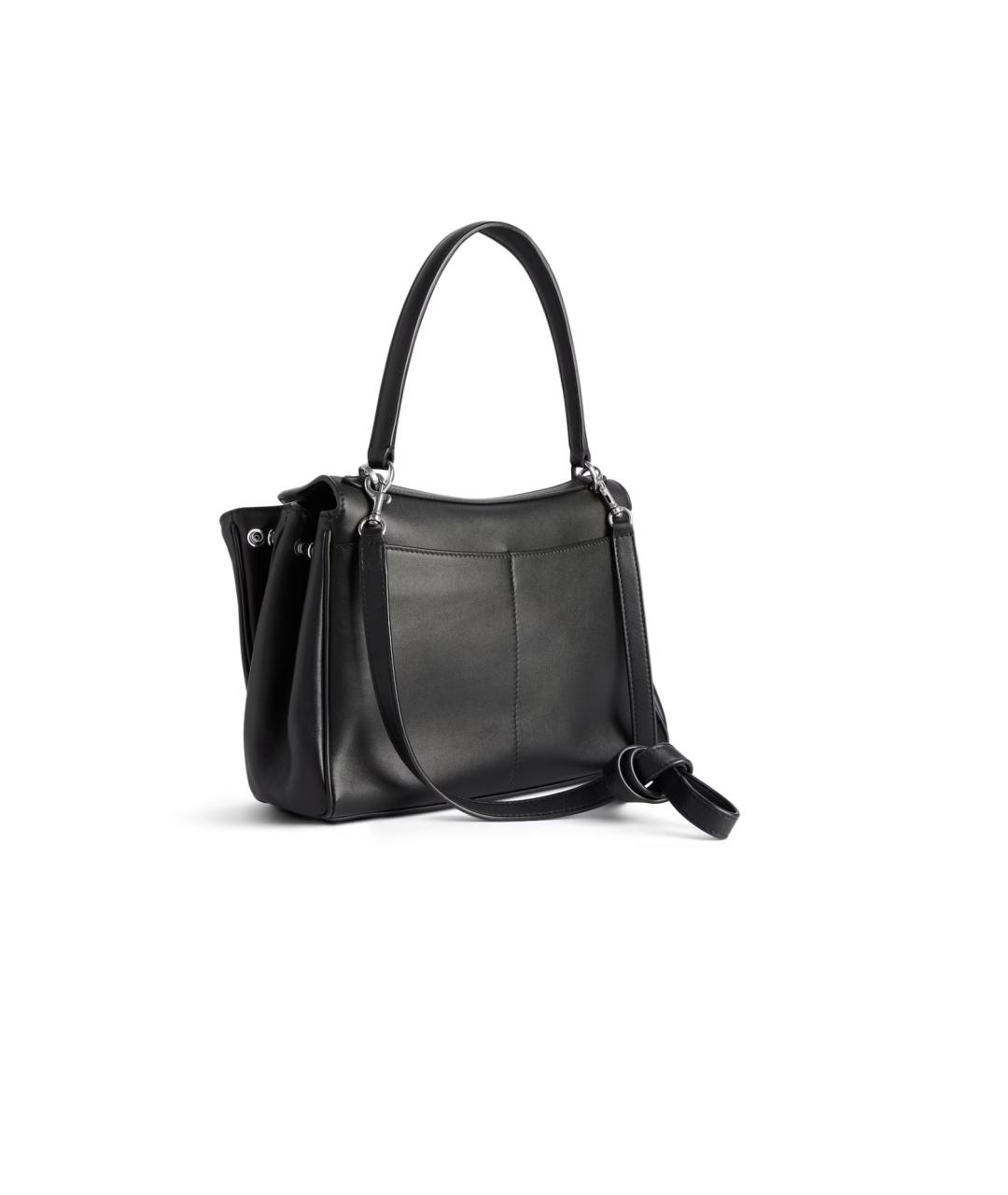 BALENCIAGA Черная кожаная сумка тоут, фото 5