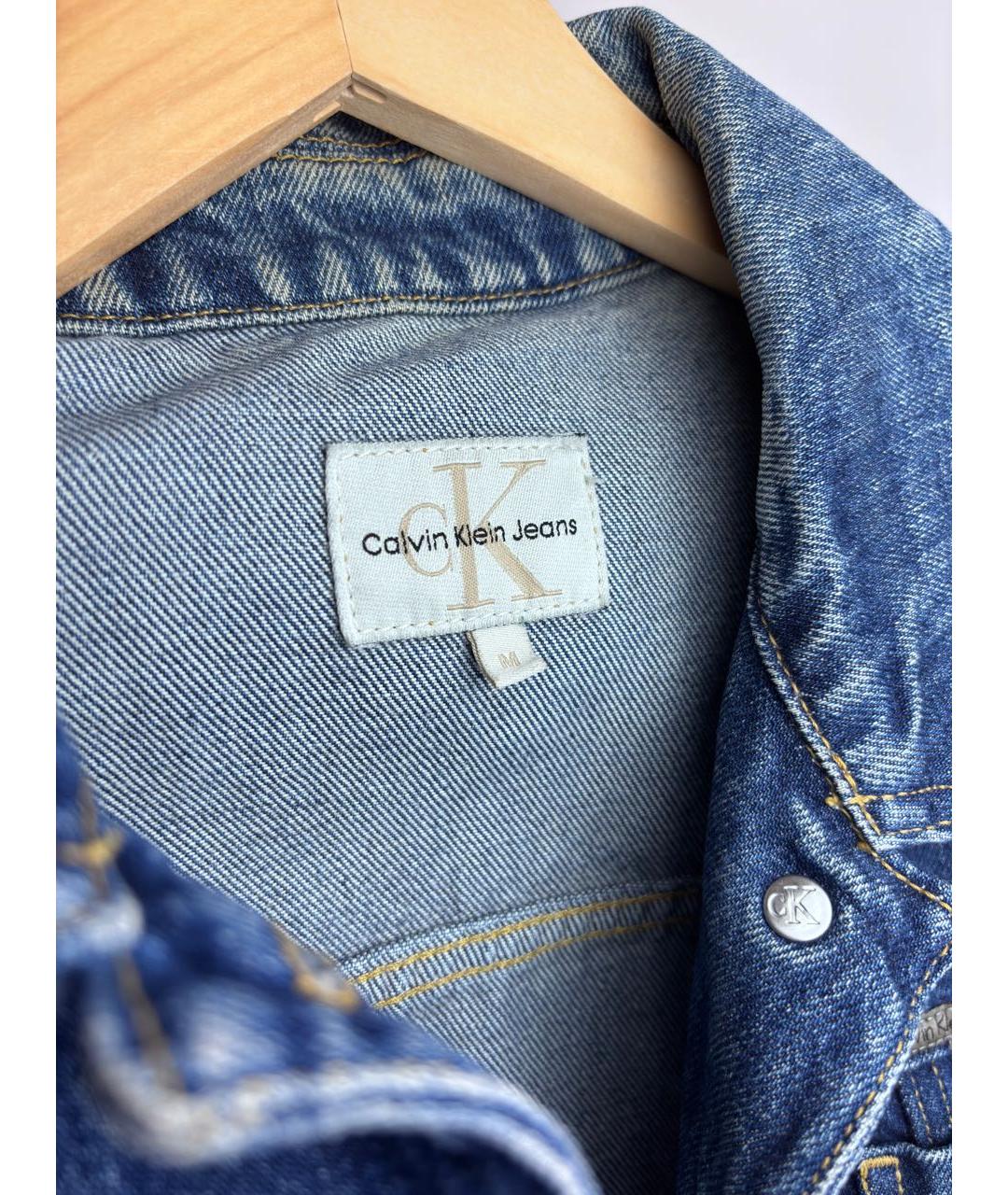 CALVIN KLEIN JEANS Синяя деним куртка, фото 5