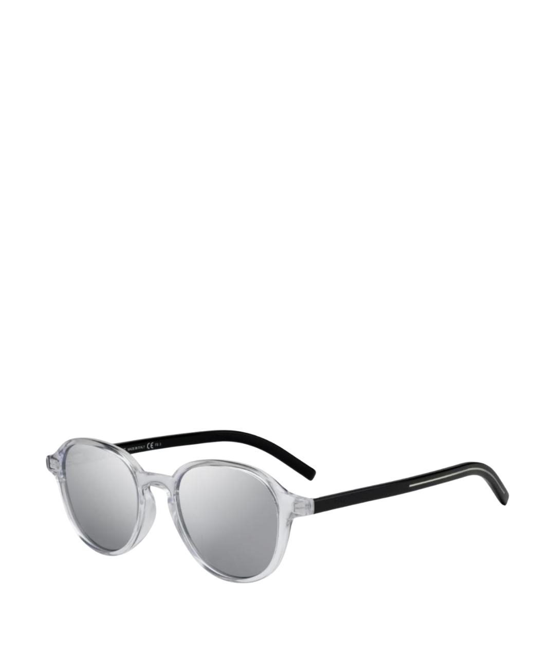 CHRISTIAN DIOR Серебряные пластиковые солнцезащитные очки, фото 1