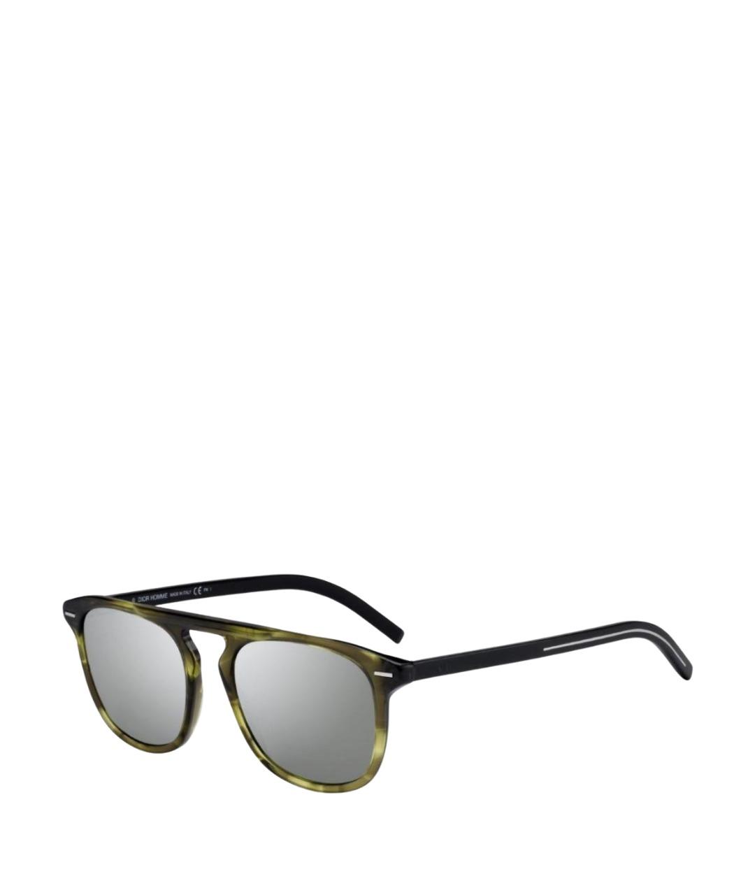 CHRISTIAN DIOR Зеленые пластиковые солнцезащитные очки, фото 1
