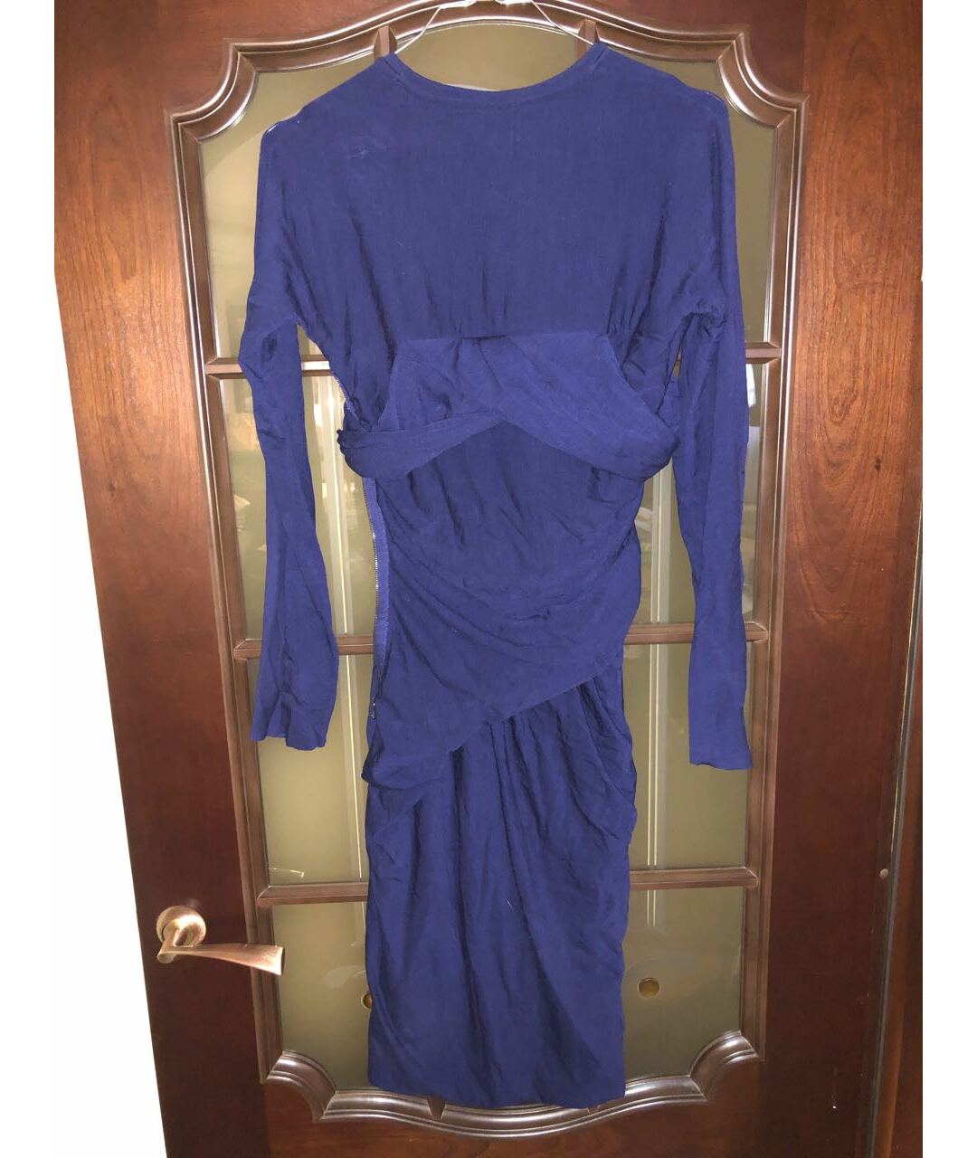 CARVEN Фиолетовое шерстяное платье, фото 3