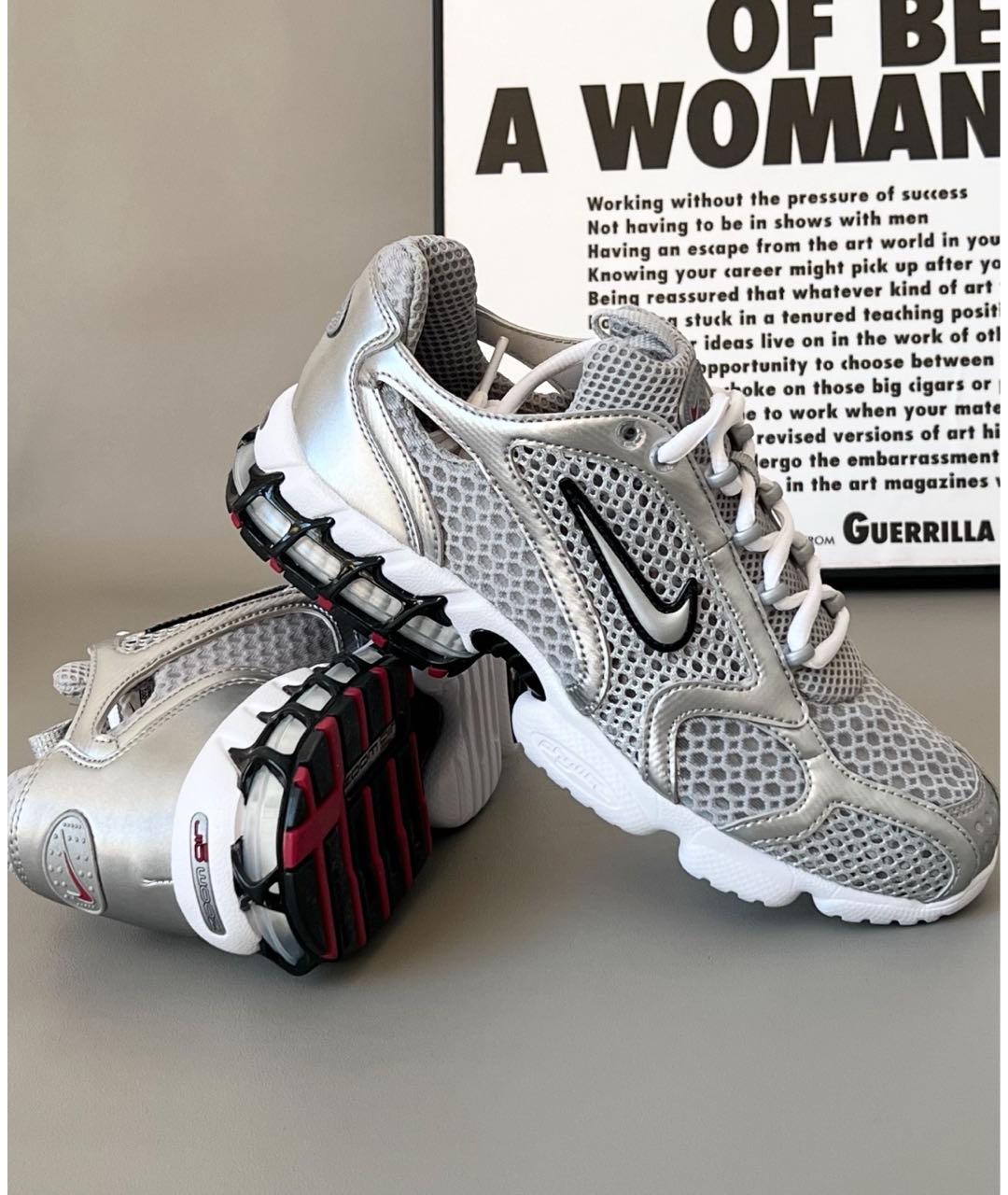 NIKE Серебряные низкие кроссовки / кеды, фото 6