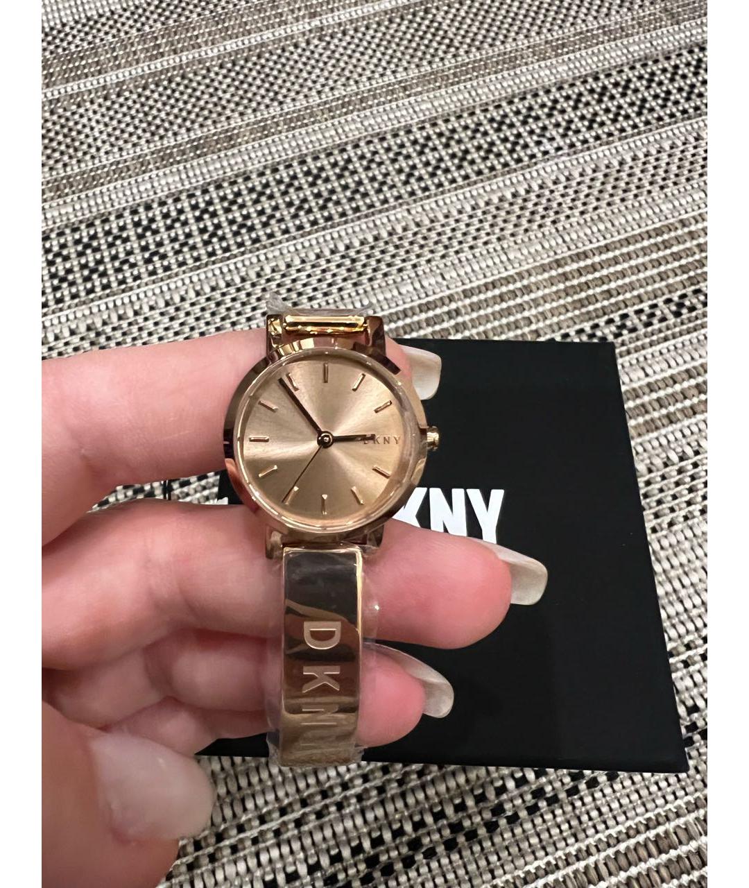 DKNY Золотые часы, фото 7