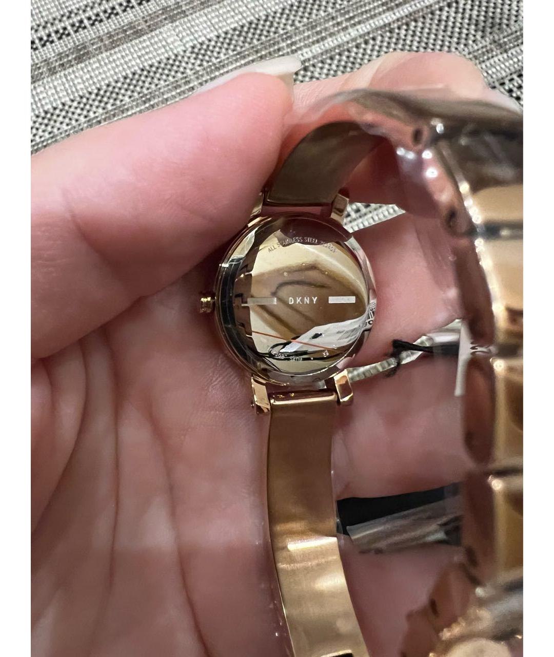 DKNY Золотые часы, фото 2