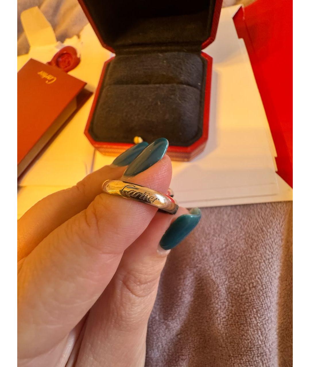 CARTIER Серебряное кольцо из белого золота, фото 3