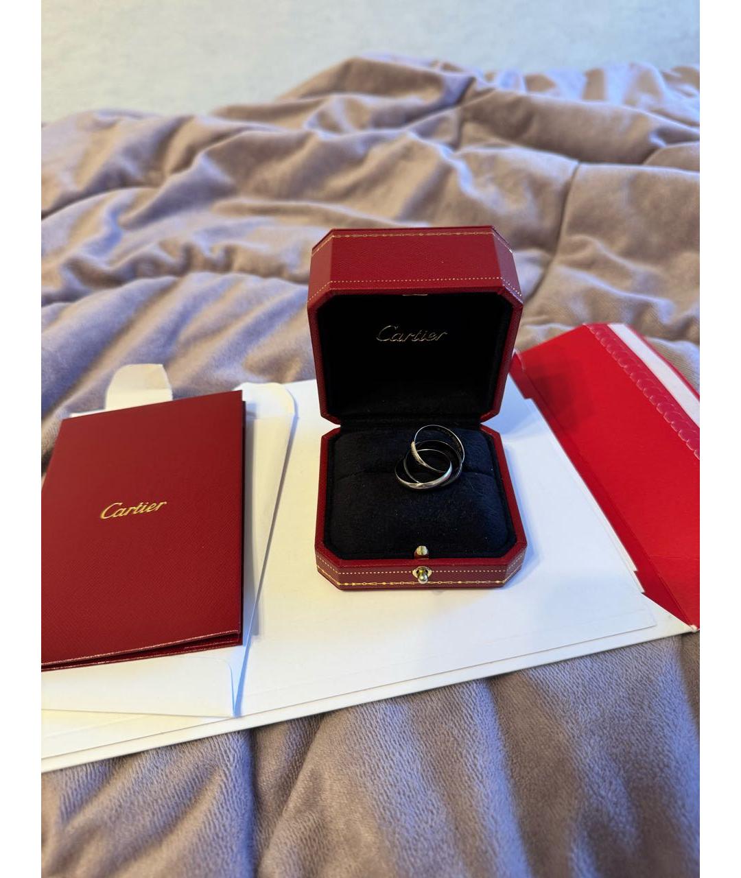 CARTIER Серебряное кольцо из белого золота, фото 4