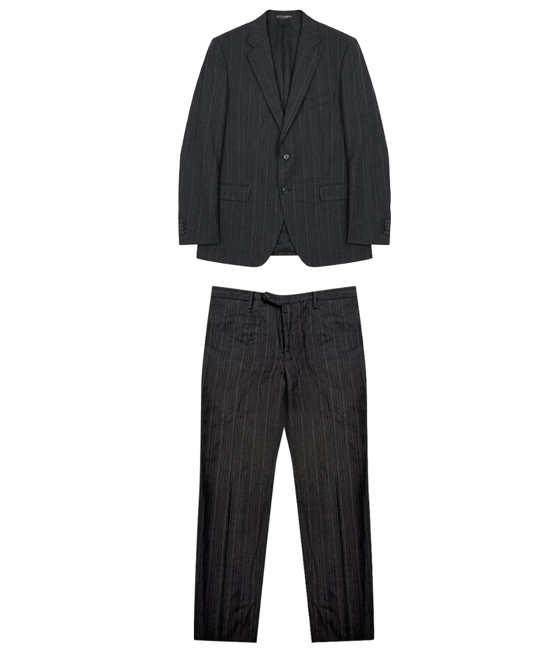 DOLCE&GABBANA Черный классический костюм, фото 1