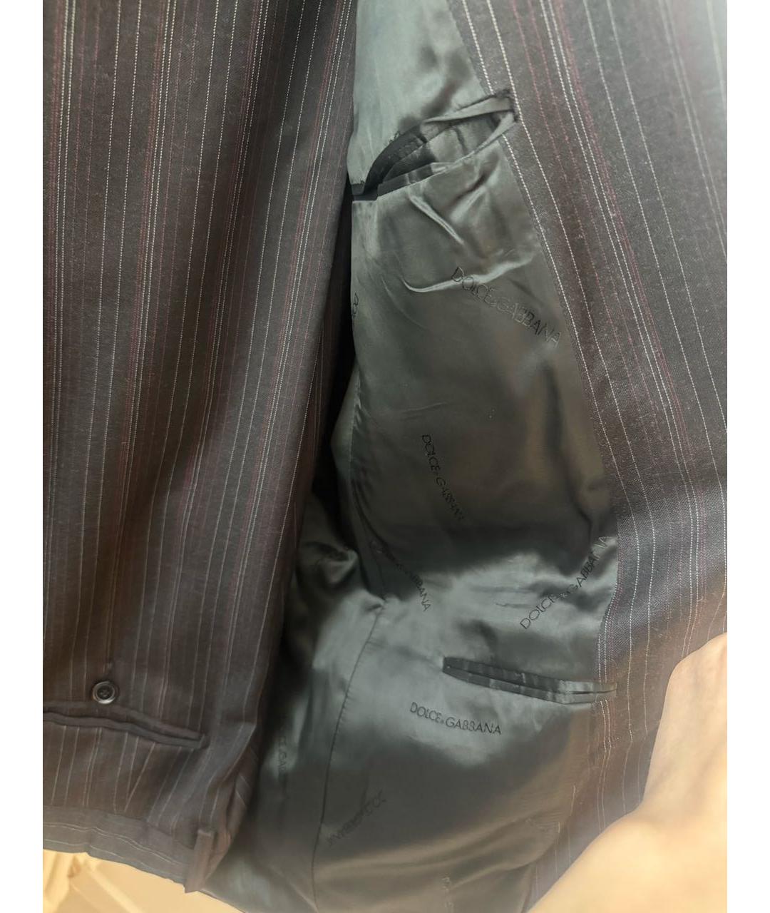 DOLCE&GABBANA Черный классический костюм, фото 7