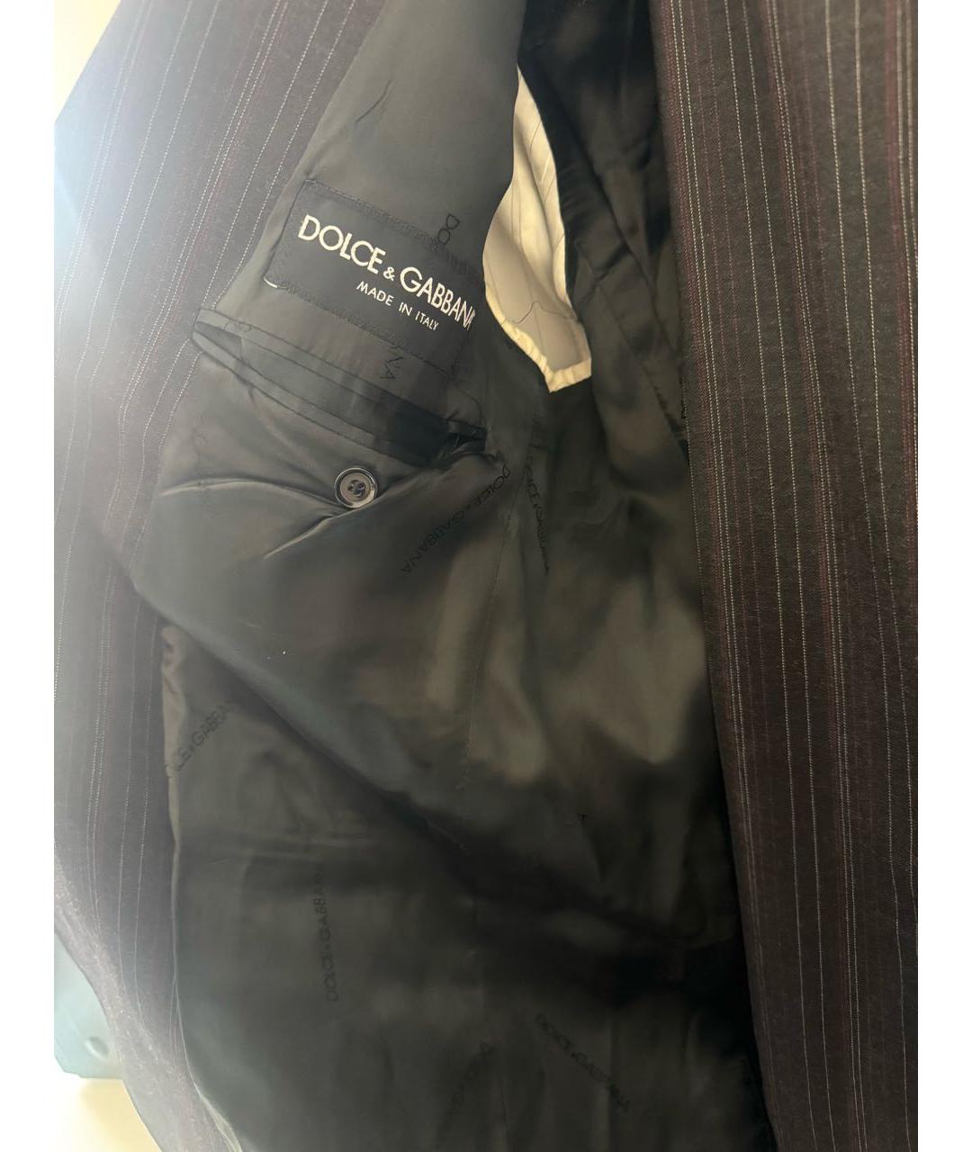 DOLCE&GABBANA Черный классический костюм, фото 6