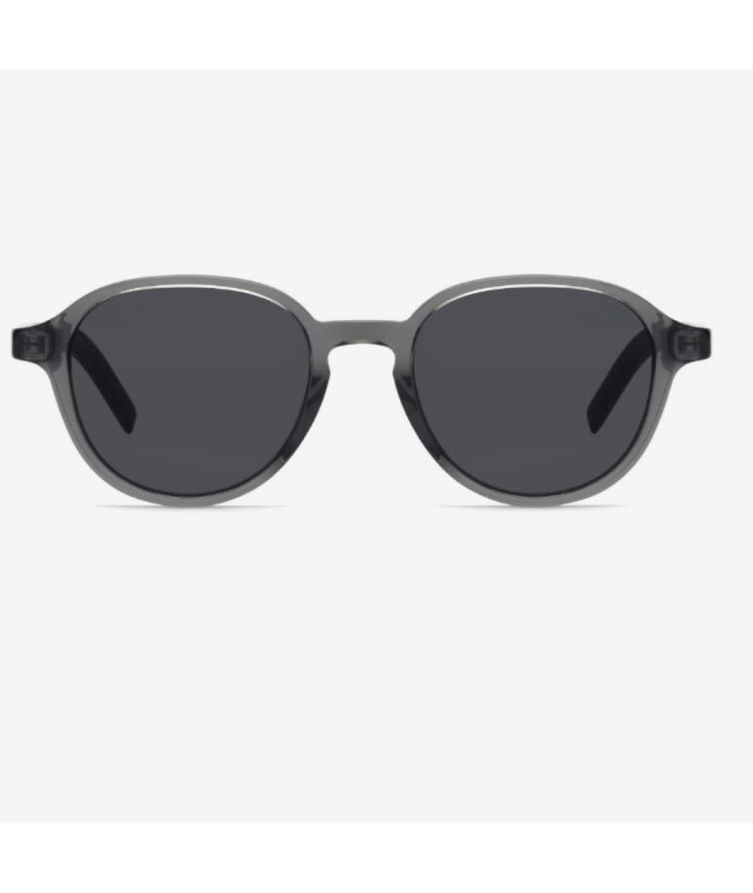 CHRISTIAN DIOR Серые пластиковые солнцезащитные очки, фото 4