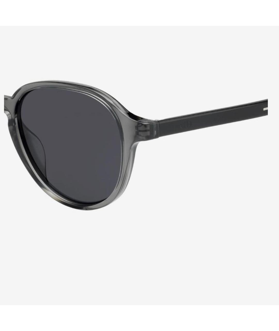 CHRISTIAN DIOR Серые пластиковые солнцезащитные очки, фото 2