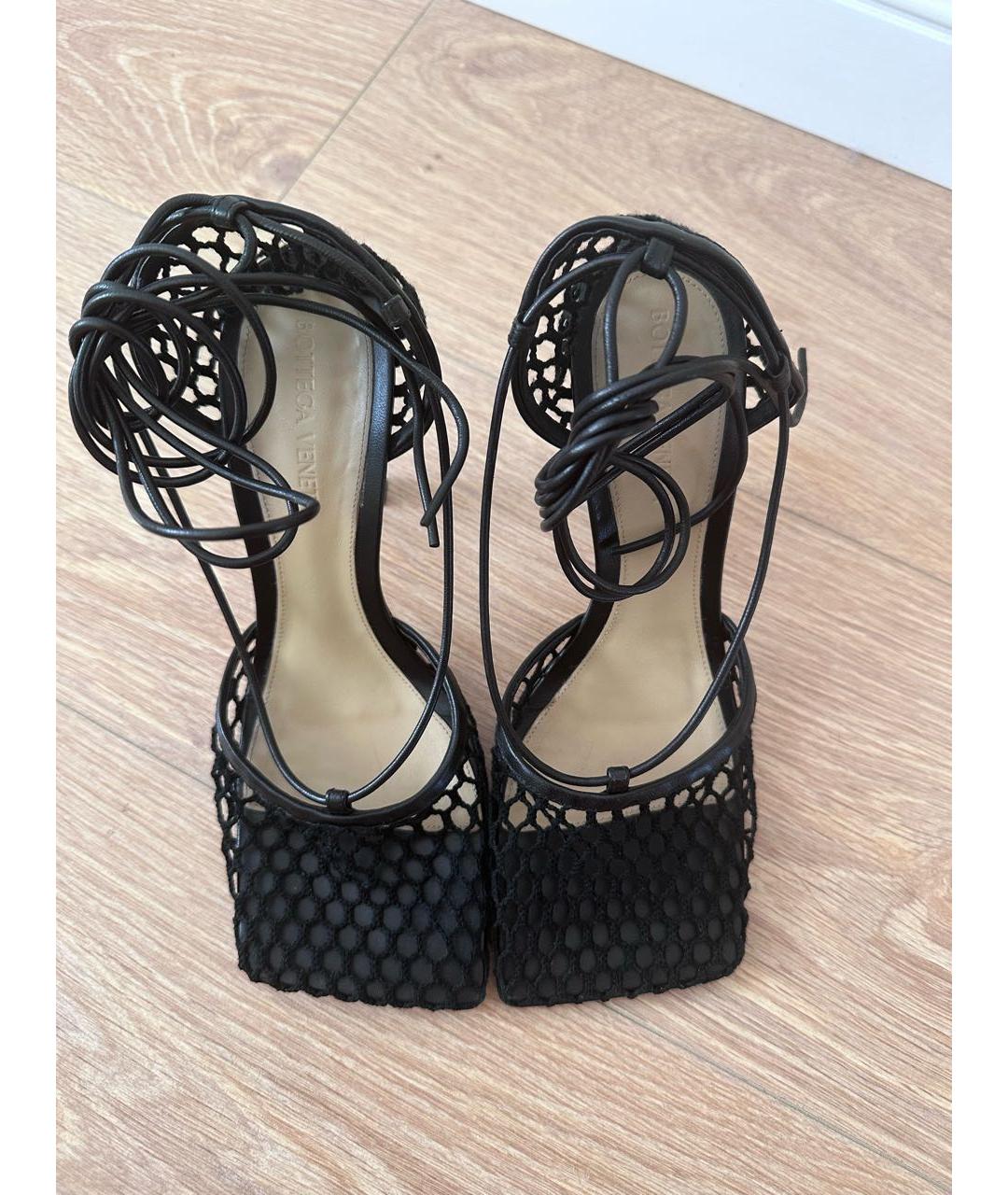 BOTTEGA VENETA Черные босоножки, фото 2