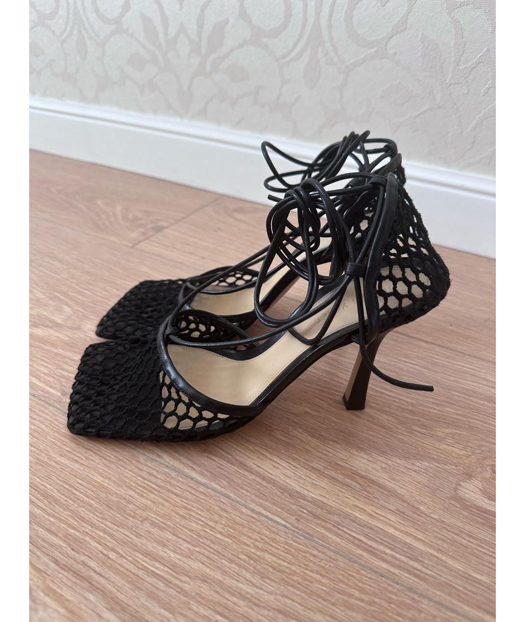 BOTTEGA VENETA Черные босоножки, фото 5
