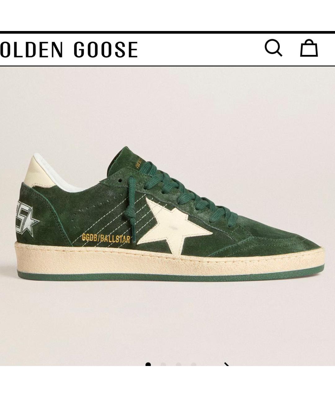 GOLDEN GOOSE DELUXE BRAND Зеленые кеды, фото 4