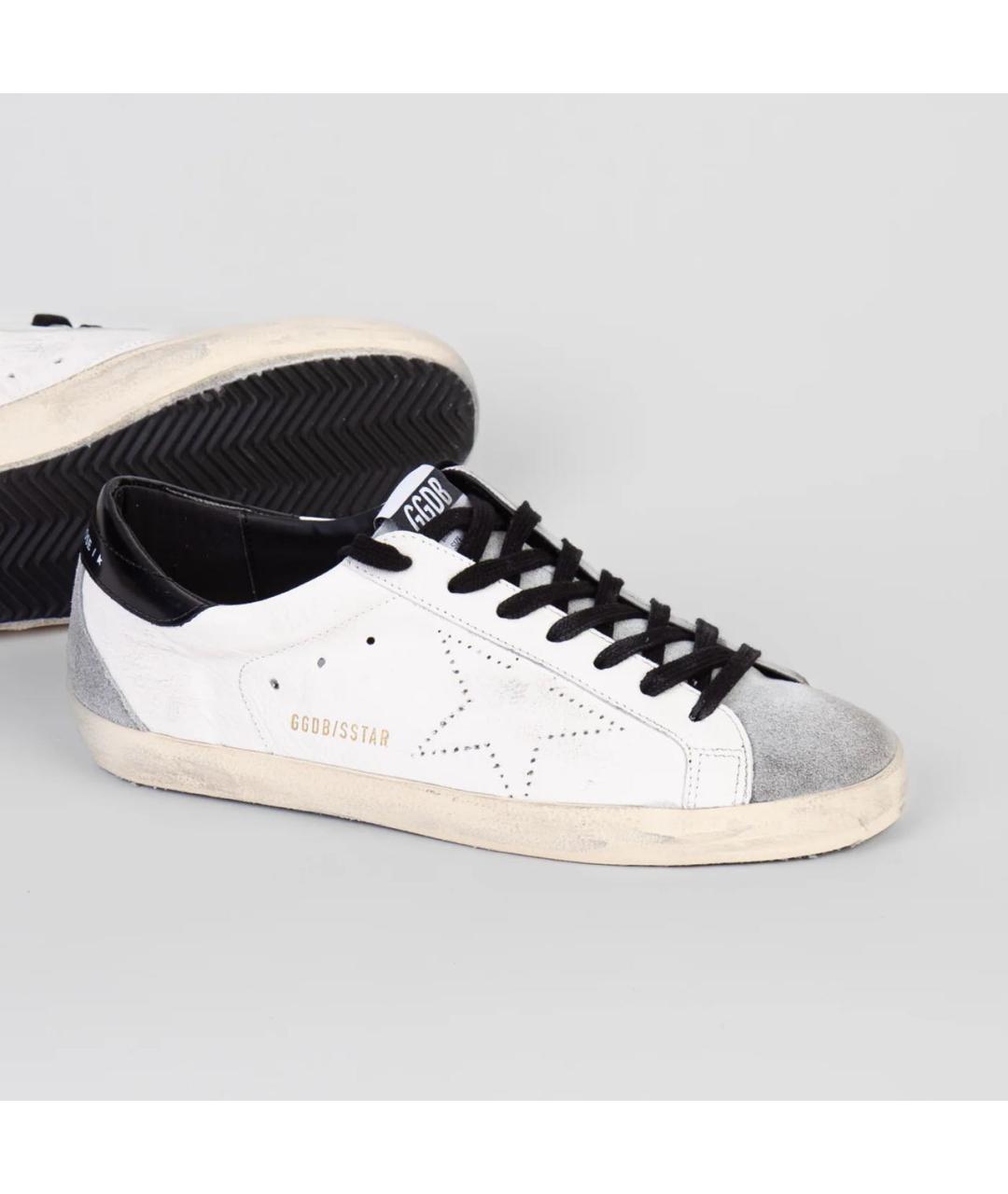 GOLDEN GOOSE DELUXE BRAND Белые кожаные низкие кроссовки / кеды, фото 3