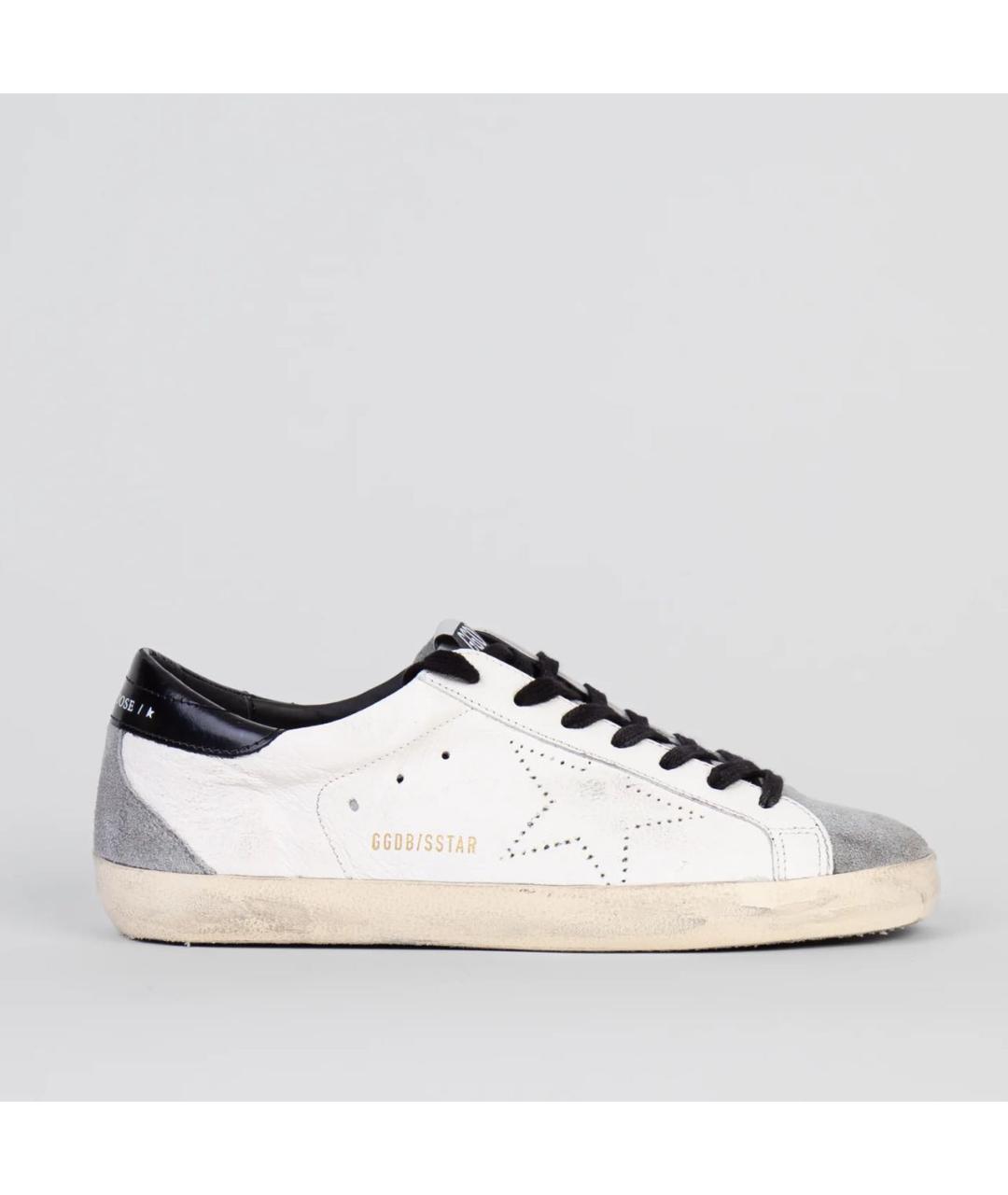 GOLDEN GOOSE DELUXE BRAND Белые кожаные низкие кроссовки / кеды, фото 5