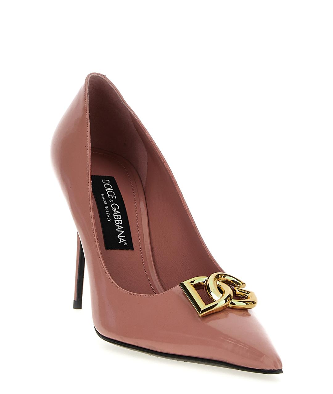 DOLCE&GABBANA Розовые туфли из лакированной кожи, фото 2