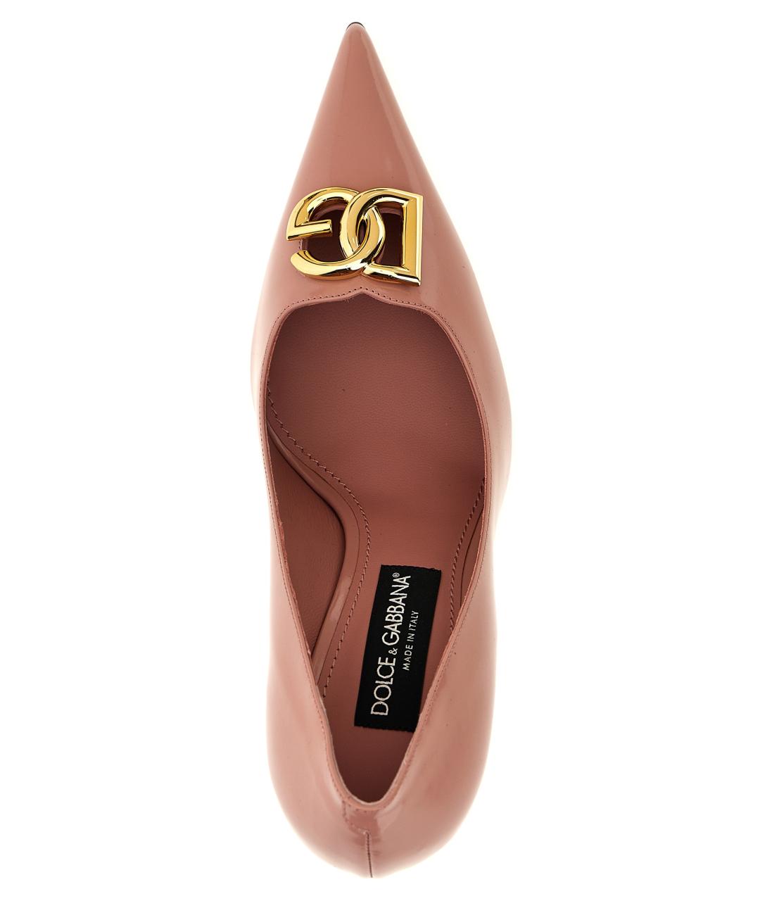 DOLCE&GABBANA Розовые туфли из лакированной кожи, фото 4