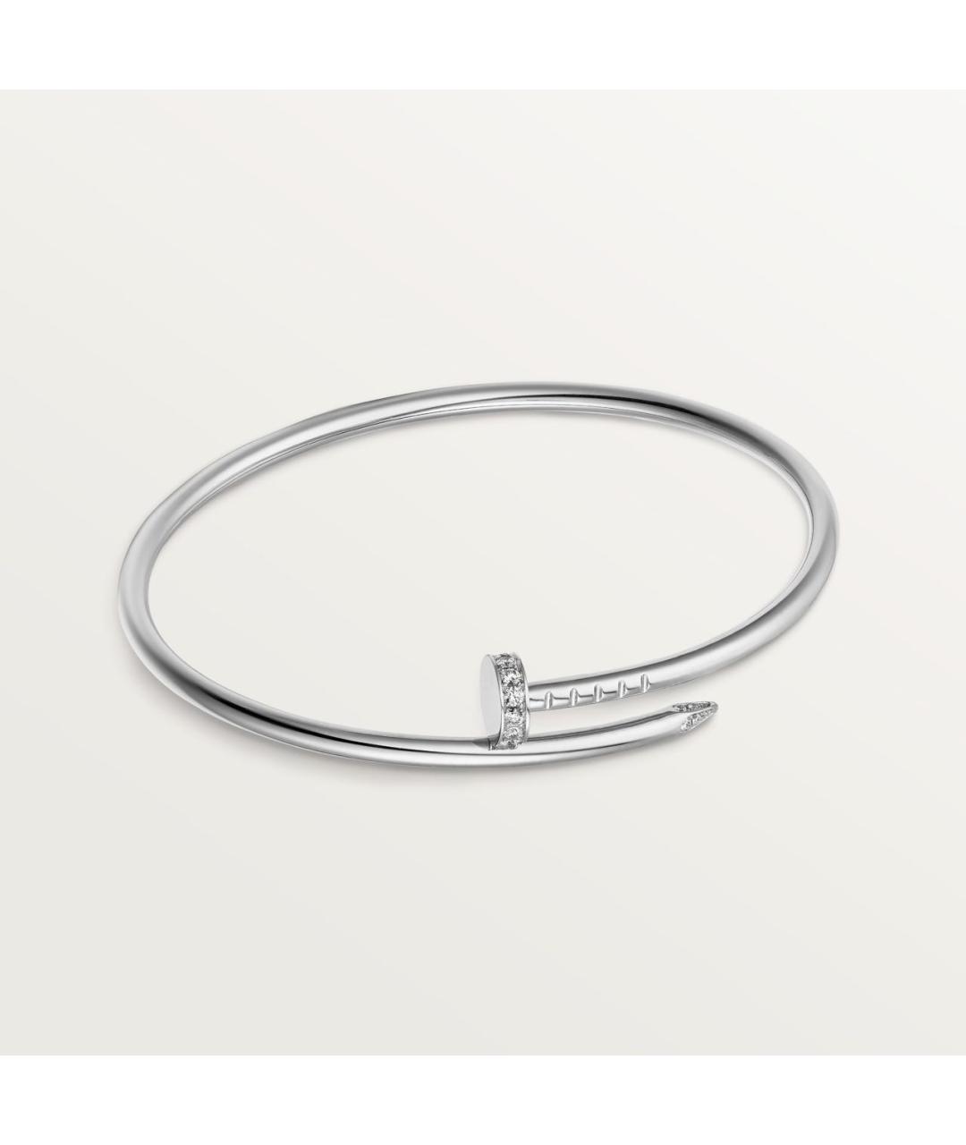 CARTIER Белый браслет из белого золота, фото 3