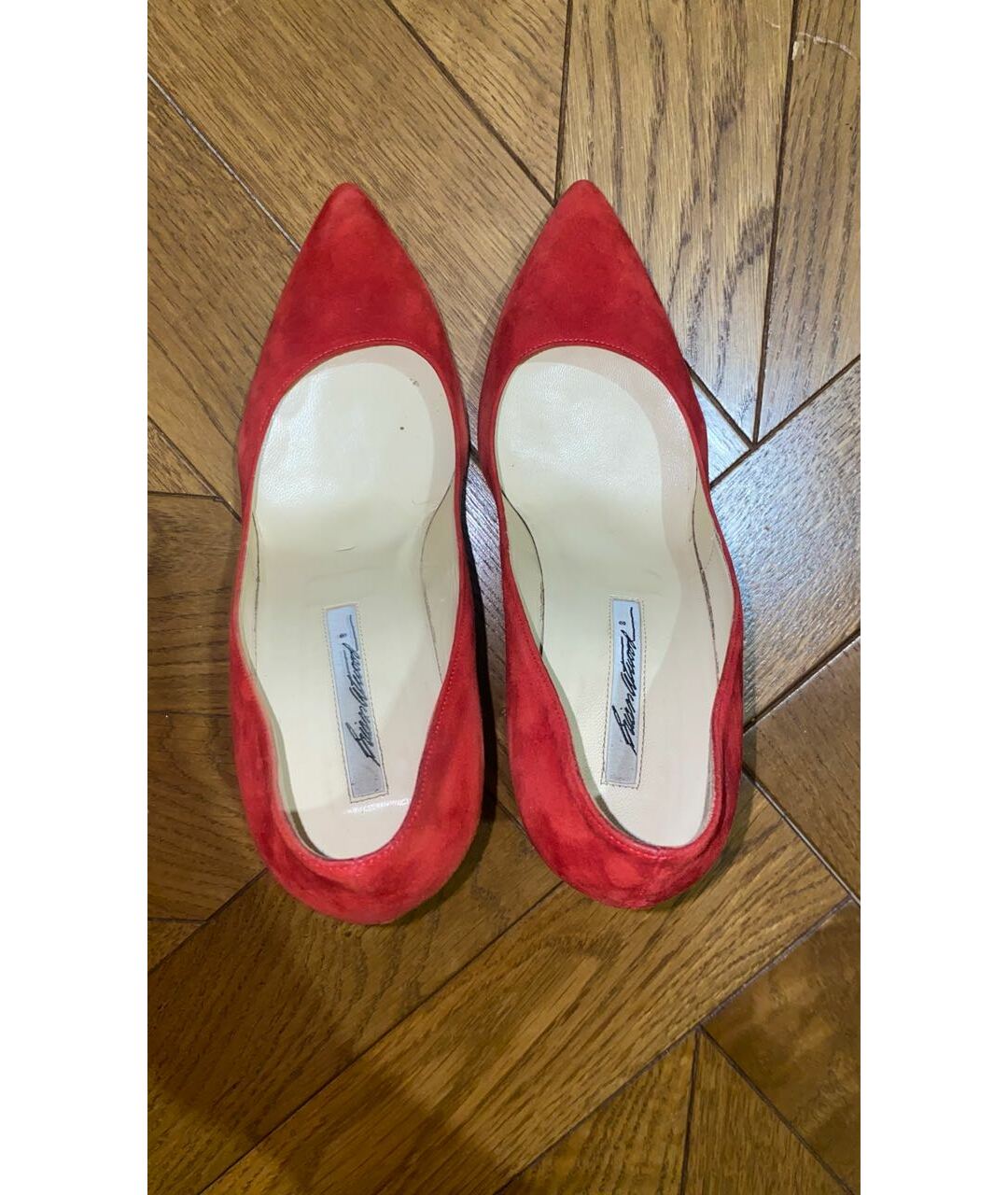 BRIAN ATWOOD Красные замшевые туфли, фото 3
