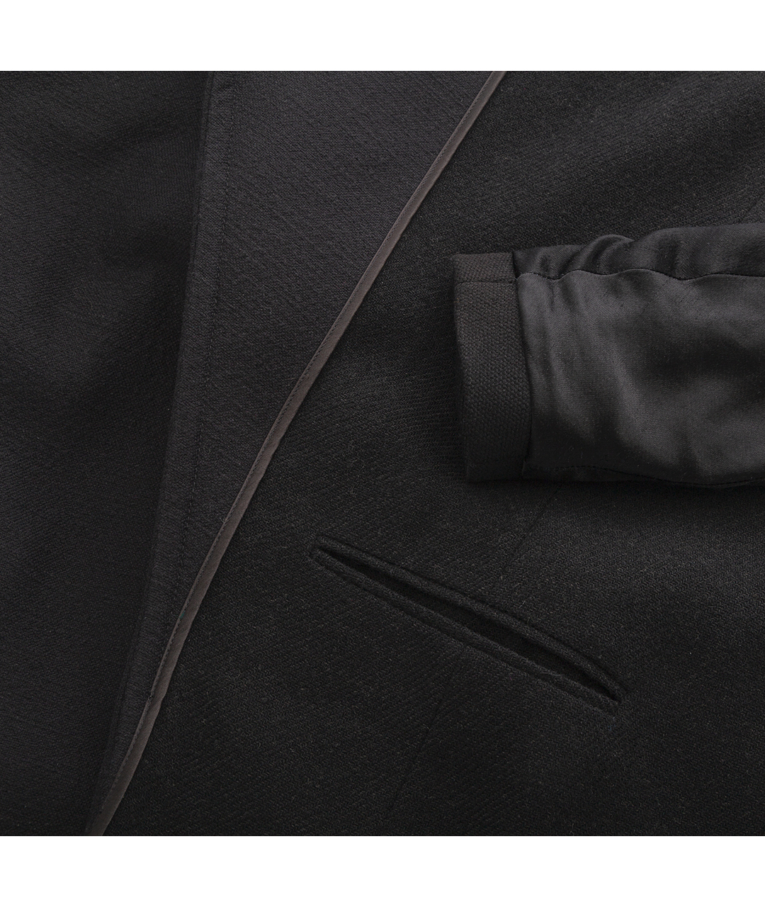 HAIDER ACKERMANN Черное шерстяное пальто, фото 5