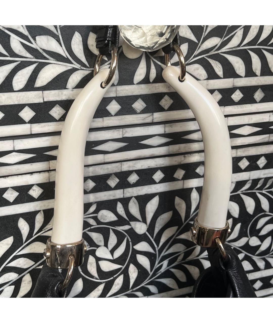 SAINT LAURENT Черная кожаная сумка через плечо, фото 4