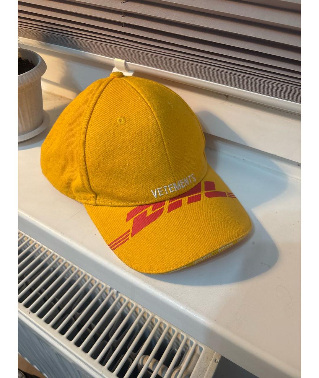 VETEMENTS Желтая кепка/бейсболка, фото 6