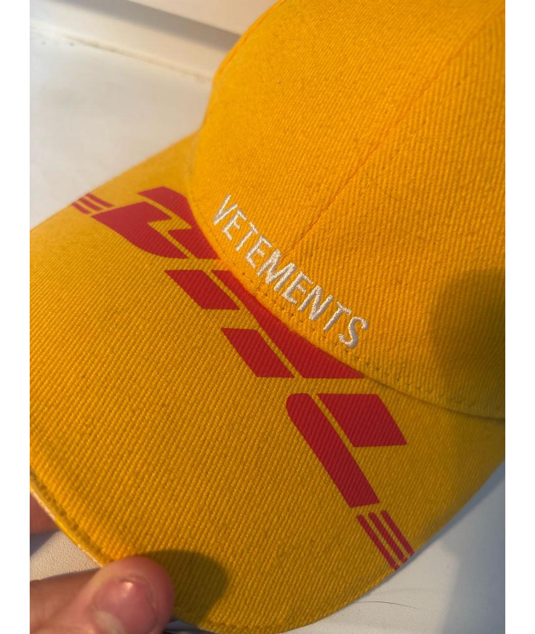 VETEMENTS Желтая кепка/бейсболка, фото 4