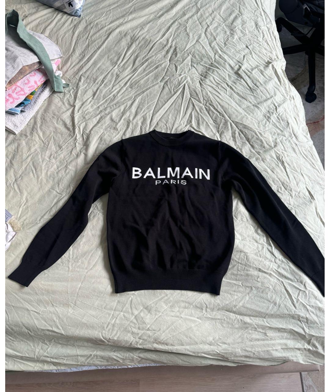 BALMAIN Черный джемпер / свитер, фото 3