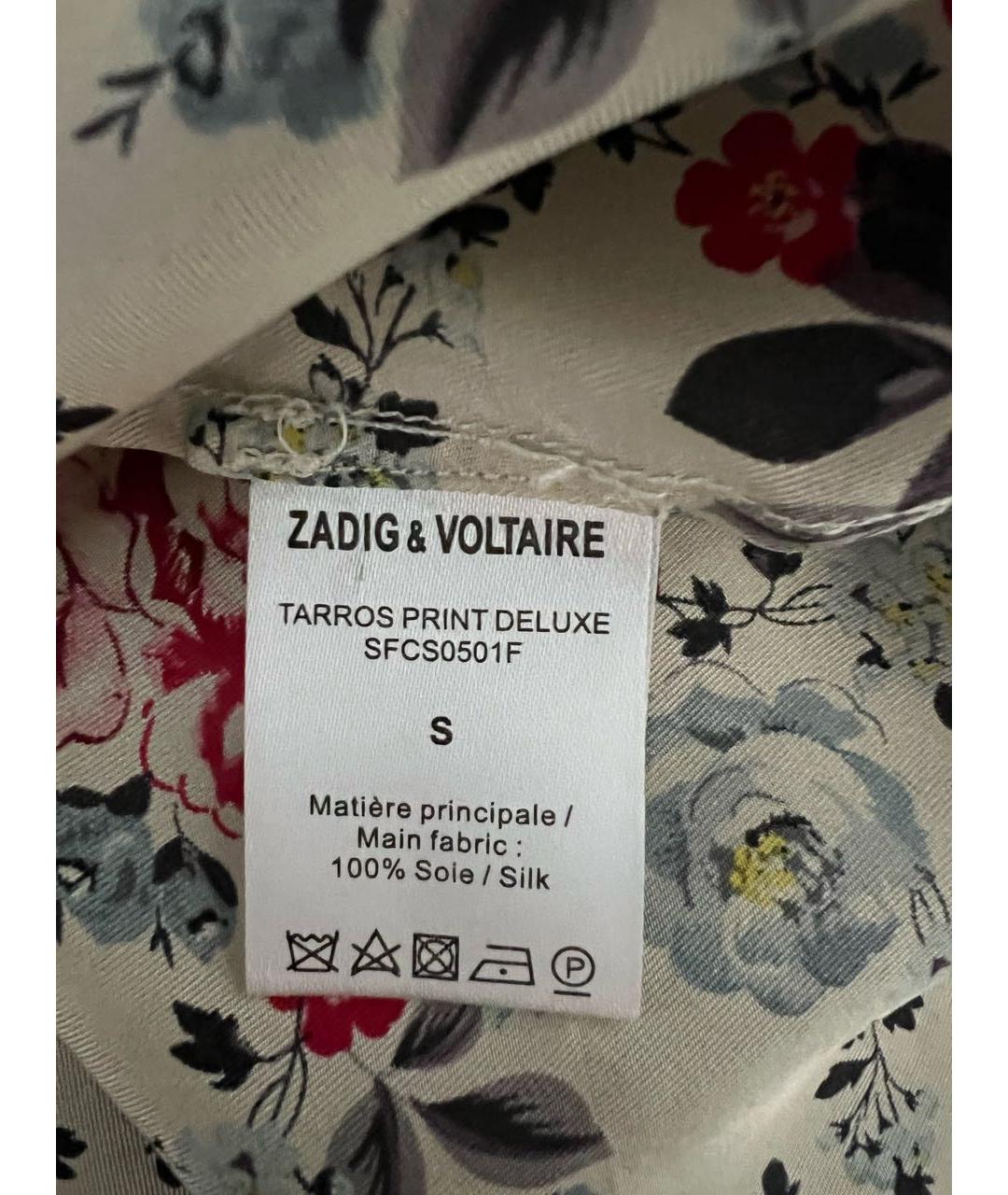 ZADIG & VOLTAIRE Мульти шелковая рубашка, фото 3