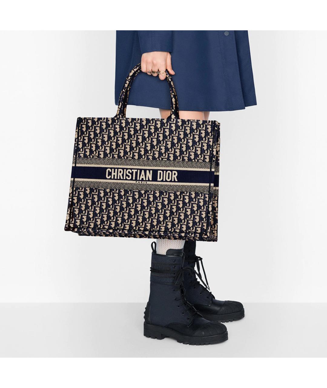 CHRISTIAN DIOR Темно-синяя сумка через плечо, фото 6