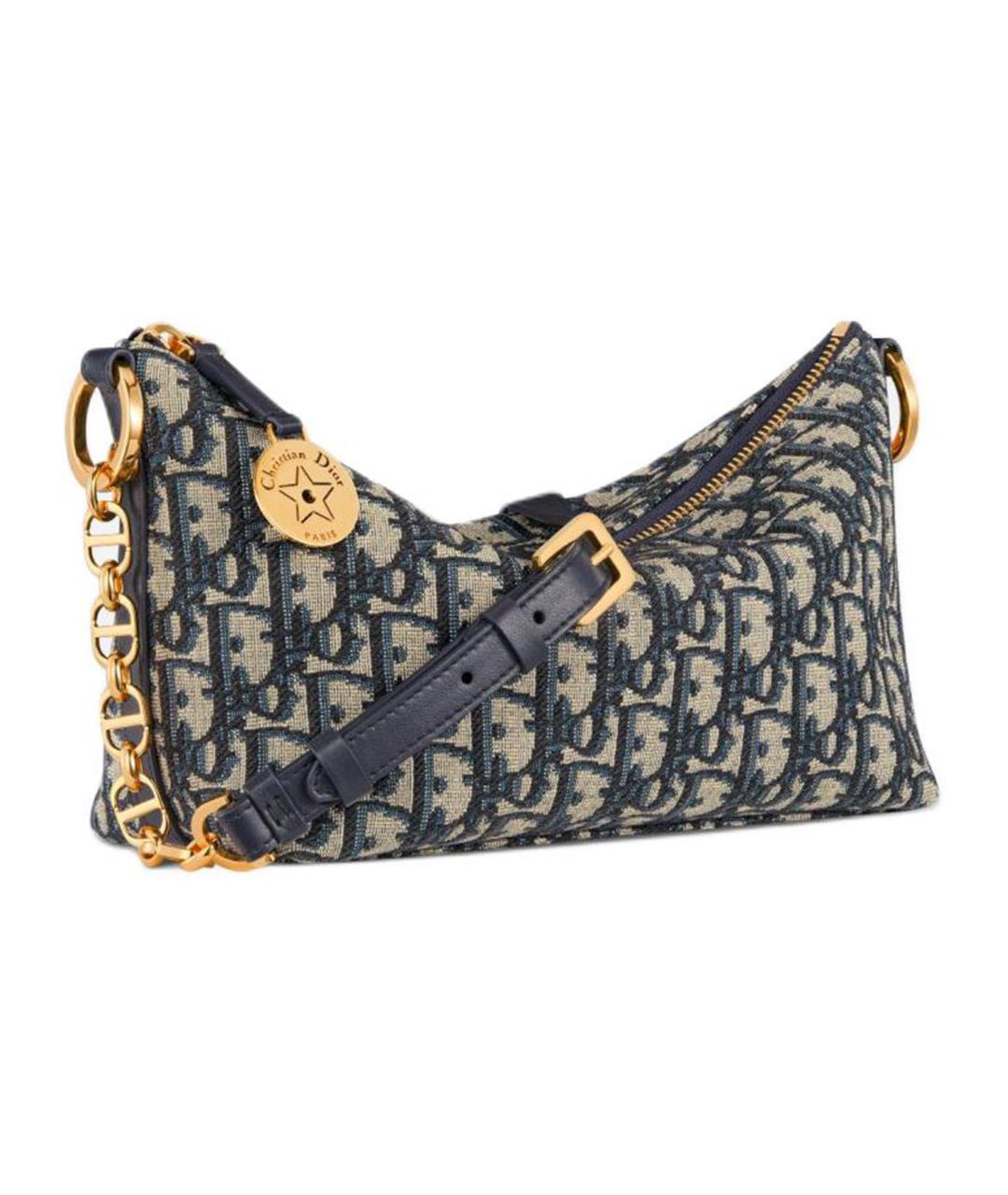 CHRISTIAN DIOR Темно-синяя сумка через плечо, фото 3