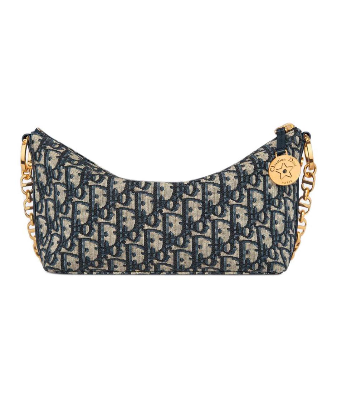 CHRISTIAN DIOR Темно-синяя сумка через плечо, фото 4