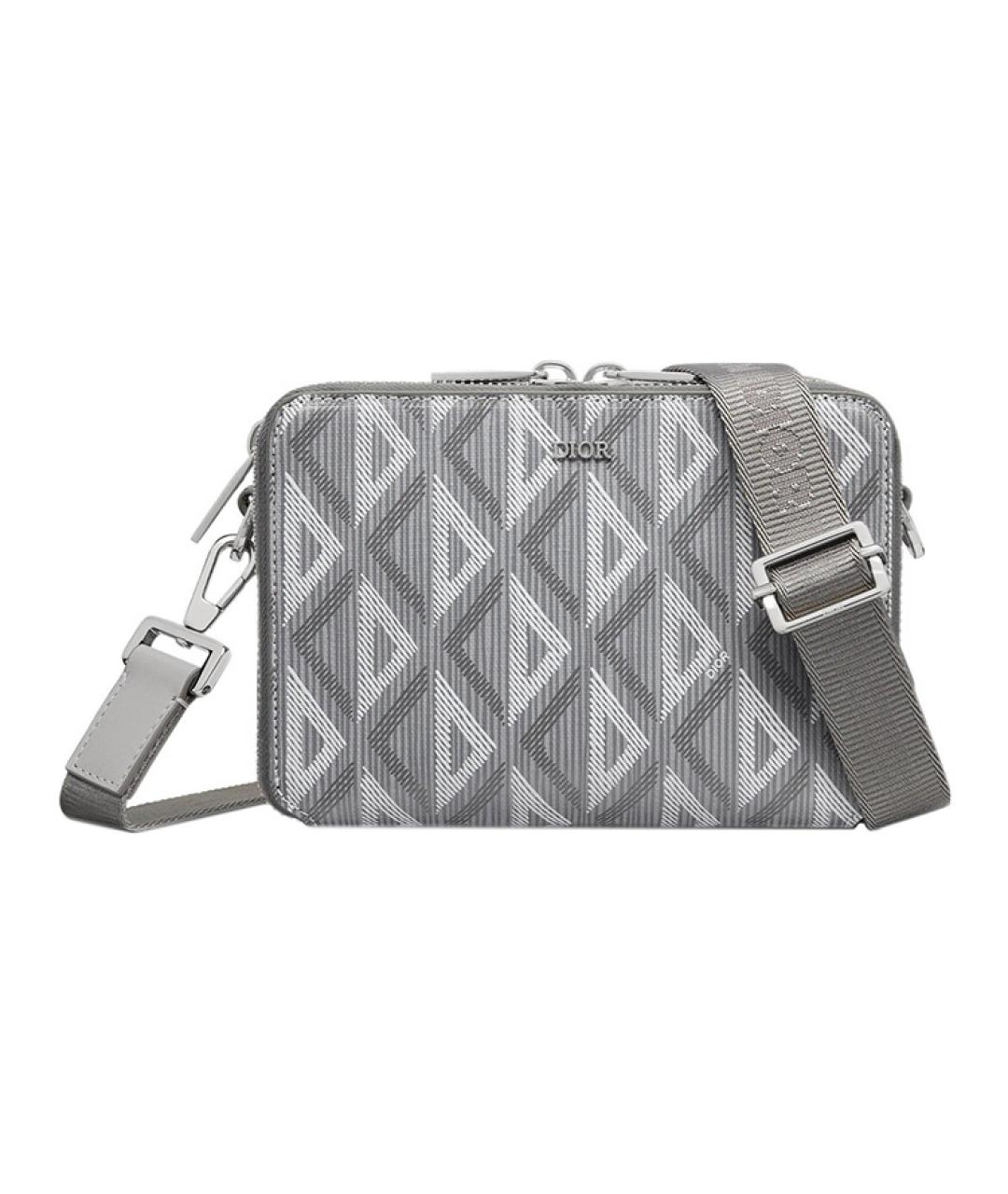 CHRISTIAN DIOR Серая сумка на плечо, фото 1